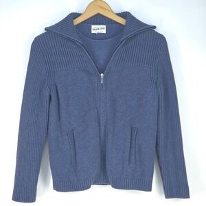 Pendleton Sweater Jacket & Long Sleeve Undershirt Women's Medium Full Zip Ribbed